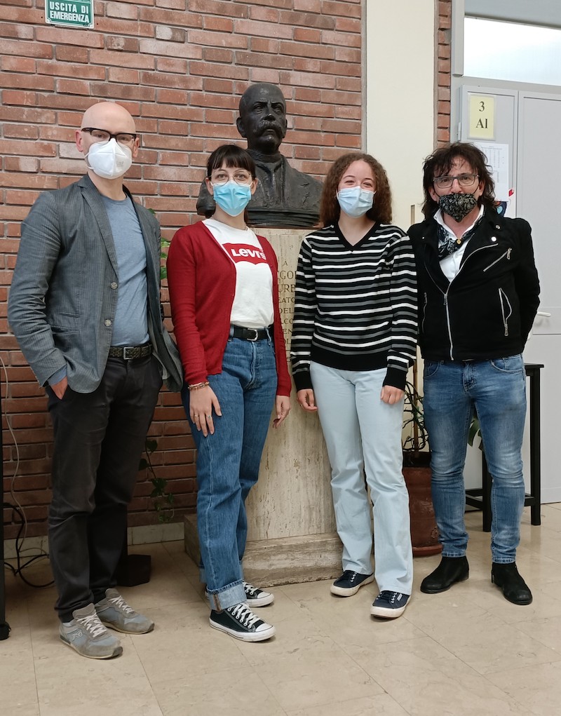 Da sinistra Jader Bosi, Camilla Zoli, Marta Nigro, Giancarlo Frassineti
