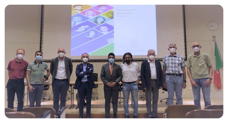 foto dei relatori e del personale scolastico